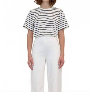 SIMKHAI Nwt Jojo Short Sleeve Cropped T-Shirt Size Large